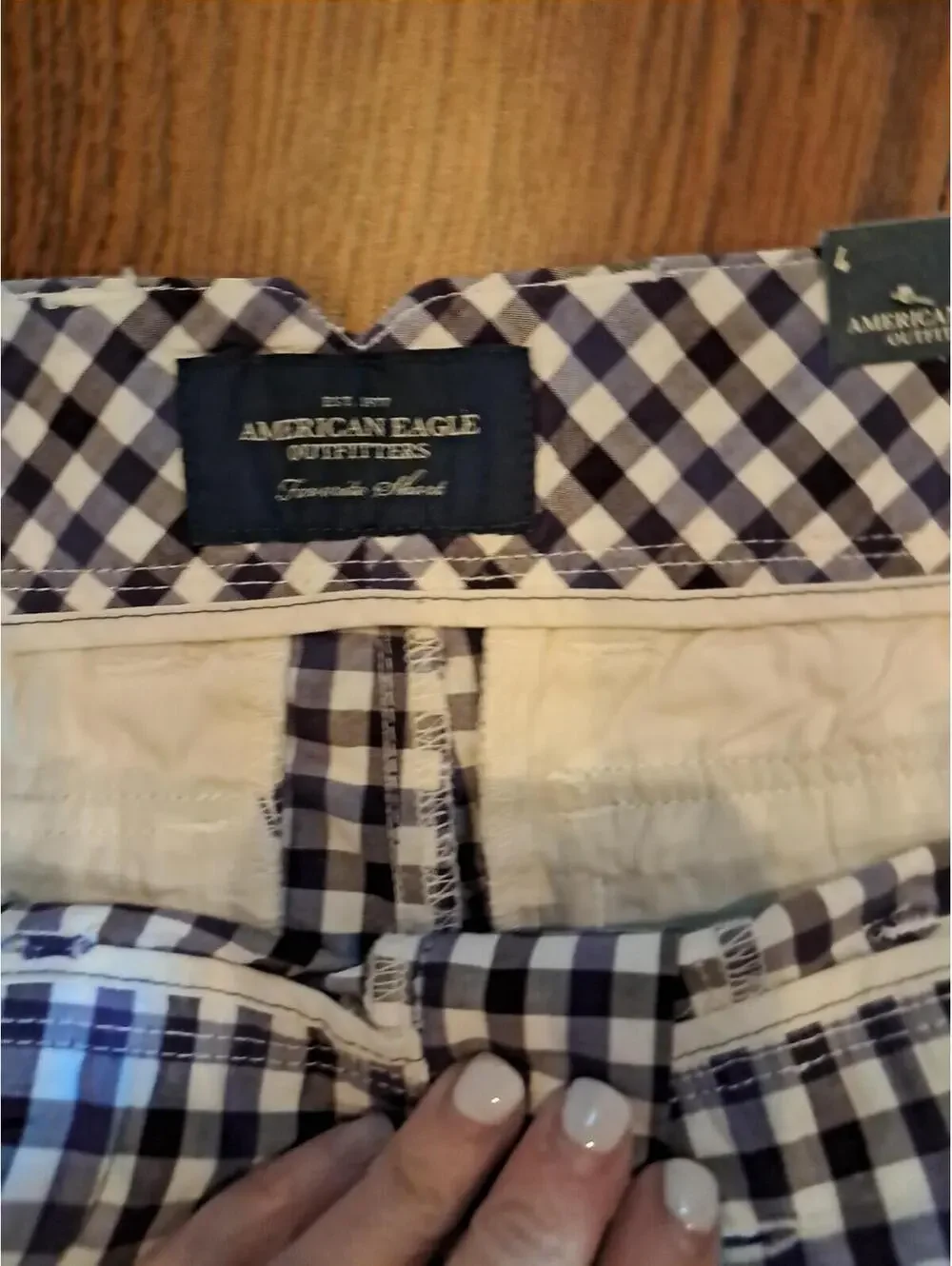 American Eagle Outfitters Women'sshorts Plaid Costal Size 4. NWT‎ Purple
